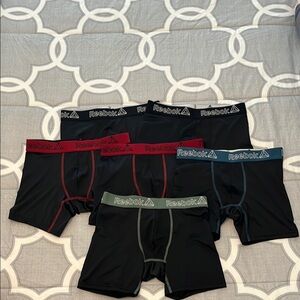 Reebok Men's Boxer Briefs - Black and Red